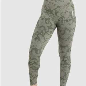 GYMSHARK ADAPT CAMO SEAMLESS LEGGINGS GREEN